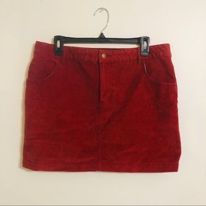 BDG (Urban Outfitters) Rust Corduroy Short Skirt